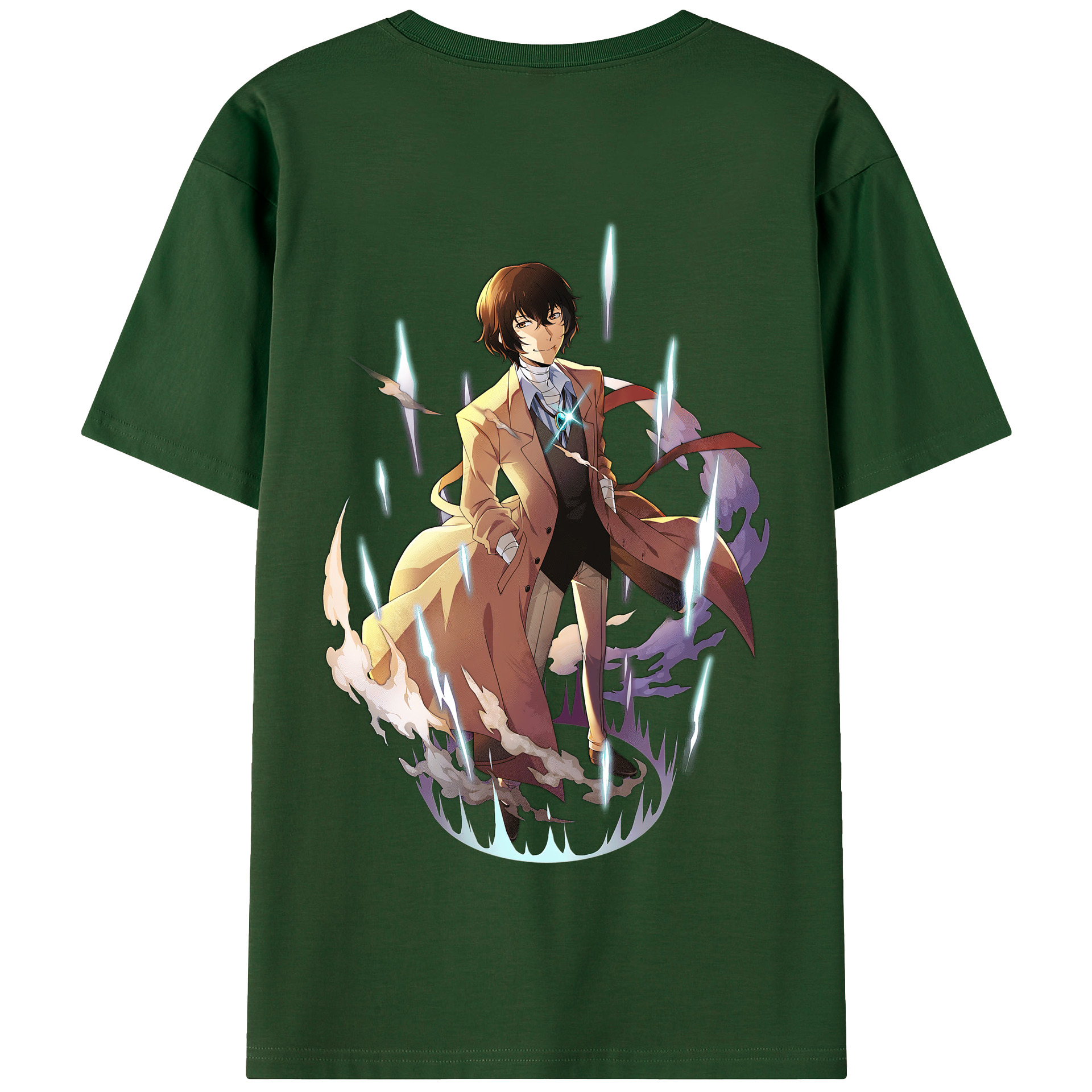 （画像用） 文豪ストレイドッグス Bungo Stray Dogs 綿100％半袖Tシャツ（背面プリント）